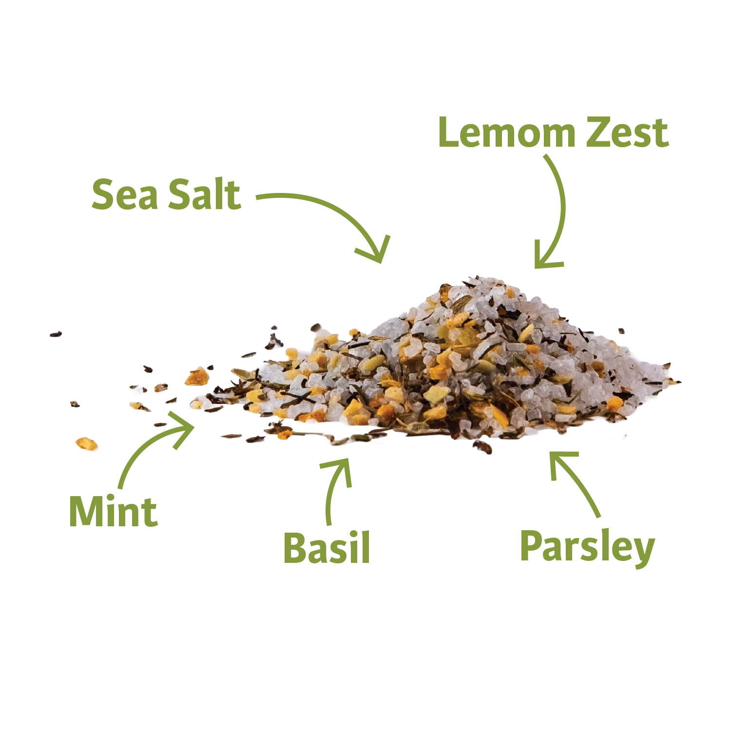 Dorset Spice Shed Lemon & Green Herbs Salt - Dorset Spice Shed