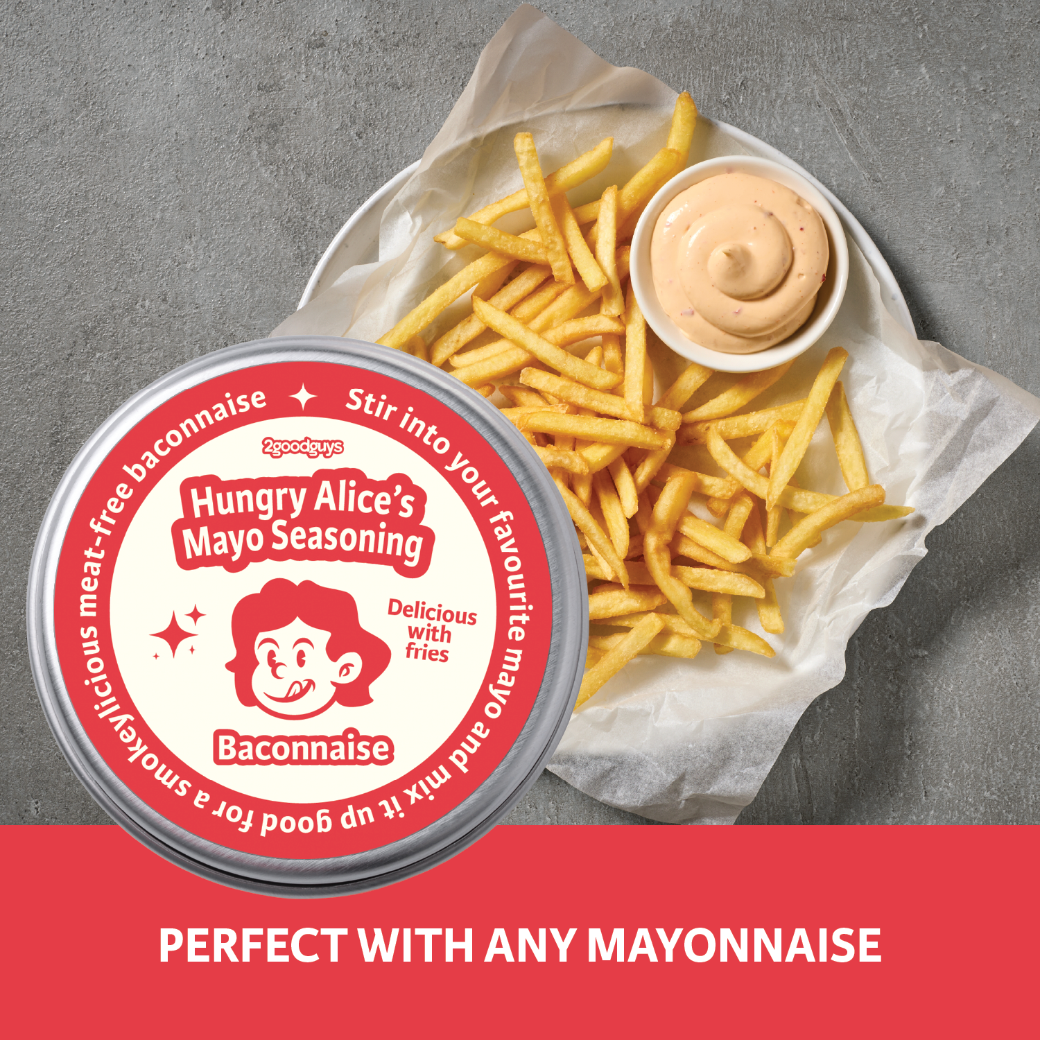 2GoodGuys Hungry Alice Mayonnaise Seasoning Baconnaise - Dorset Spice Shed